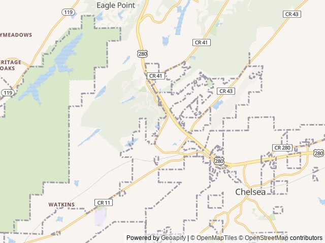 Map for Make Memories in Marvelous Myrtle near Chelsea, AL