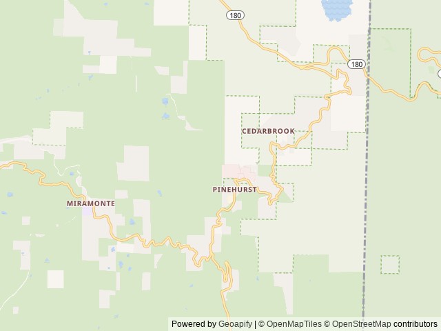 Map of Sequoia Mountain Farms location at Miramonte, CA, United States