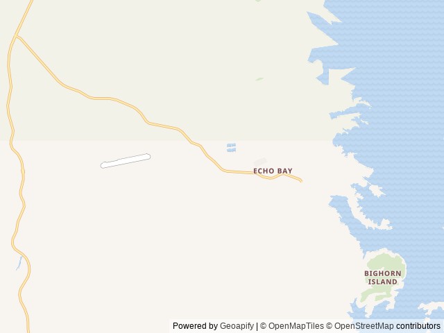 Map of Echo Bay Campground location at Boulder City, NV, United States