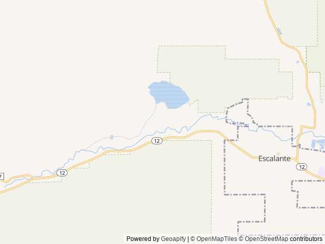 Map of Yonder Escalante location at Escalante, UT, United States