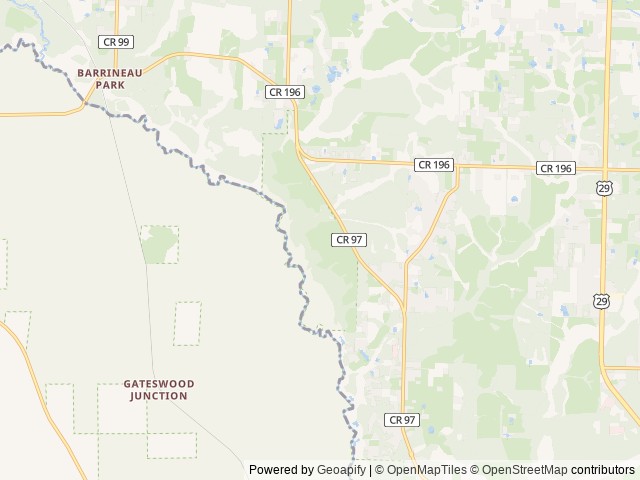 Map of Otto Hill location at Cantonment, FL, United States