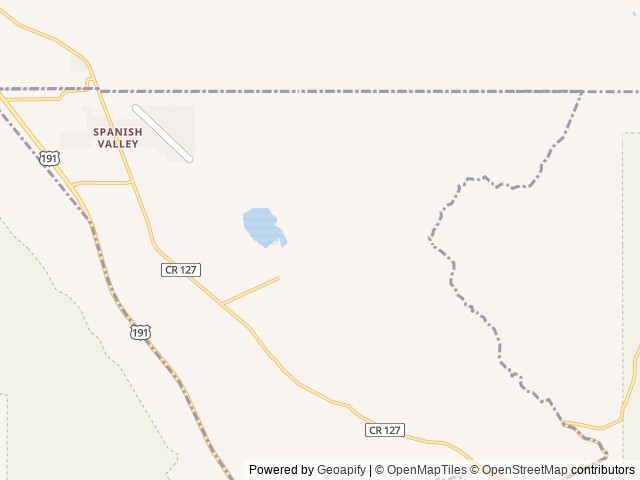 Map of Ken's Lake Group Sites location at Moab, UT, United States
