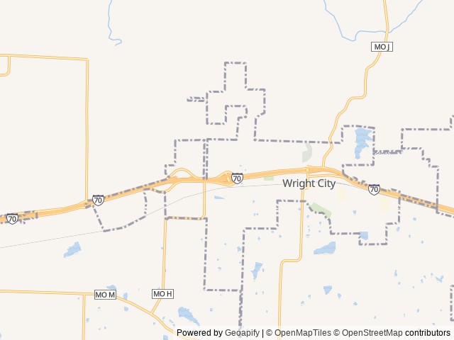 Map for Camper's Adventure Paradise near Wright City, MO
