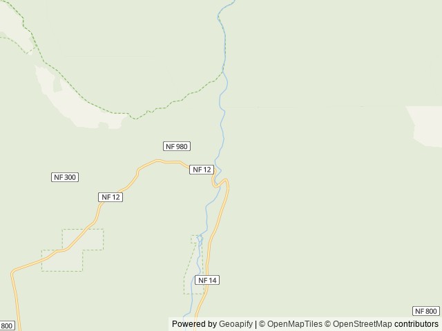 Map of Lower Bridge Campground location at Sisters, OR, United States