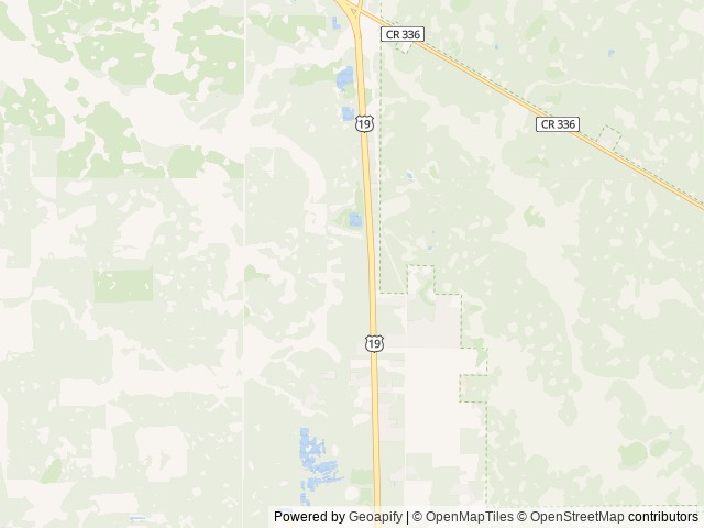 Map of Village Pines Campground, Florida location at Inglis, FL, United States