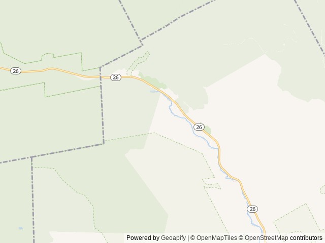 Map of Grafton Notch Campground location at Newry, ME, United States