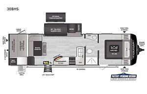 Family friendly bunkhouse with a king sized bed!