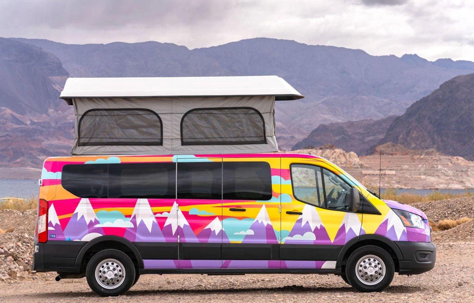 Adventure‑Ready Ford Transit Pop‑Top Camper Van