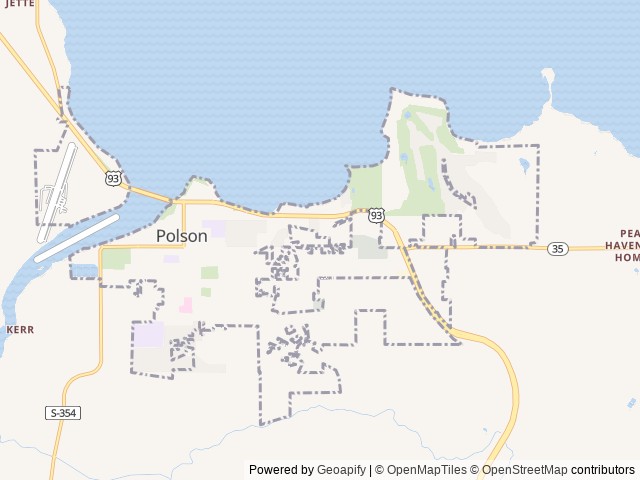 Map for Family Fun Hideout!! near Polson, MT