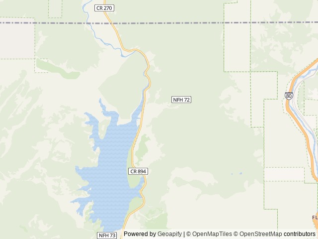 Map of Boca Spring location at Floriston, CA, United States