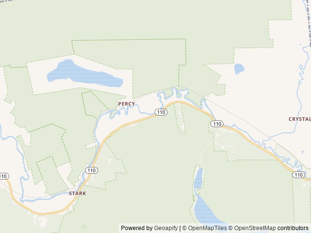 Map of Mountain Valley Campground and RV Park location at Milan, NH, United States