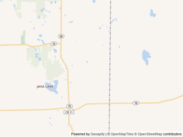 Map of Yogi Bear's Jellystone Park™ Camp-Resort: Western New York location at North Java, NY, United States