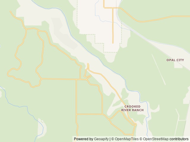 Map of Stone Ledge RV Park location at Terrebonne, OR, United States