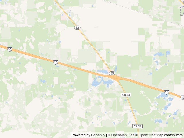 Map of Ragans Family Campground location at Madison, FL, United States