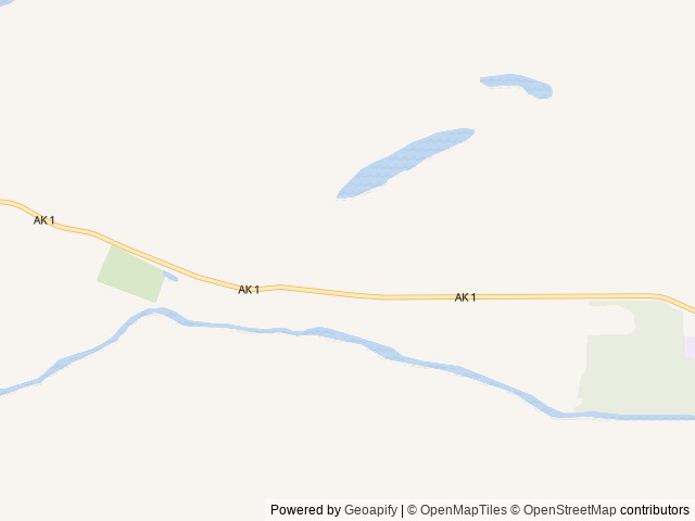 Map of Alpenglow Luxury Camping location at Sutton-Alpine, AK, United States