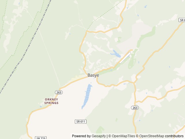 Map of Postcard Cabins Shenandoah North location at Basye, VA, United States