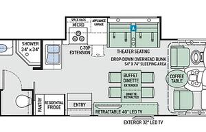2017 Thor Motor Coach Miramar 34.4