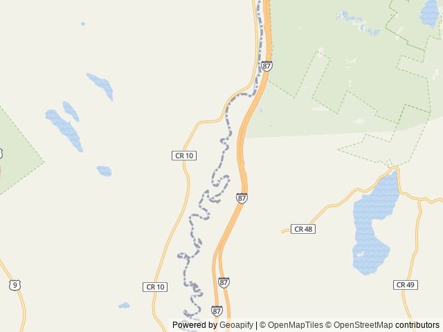 Map of Schroon River Escape (Schroon River RV Resort) location at Diamond Point, NY, United States