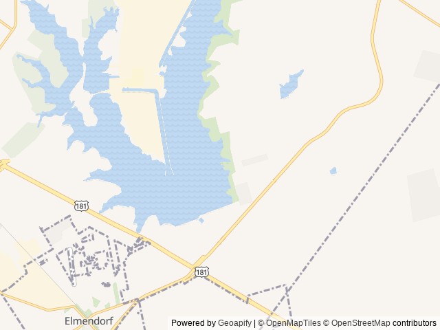 Map of Water View RV Park location at San Antonio, TX, United States
