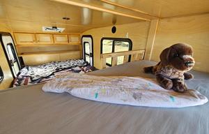 Off-Grid Teardrop Trailer Camper with Rooftop Tent