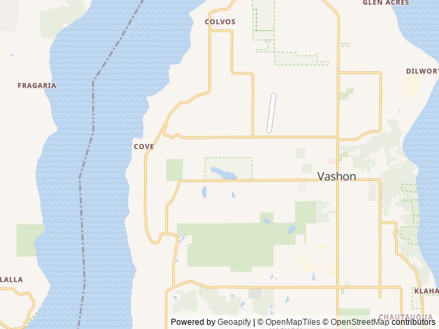 Map of AYH Ranch Campground & Lodging location at Vashon, WA, United States