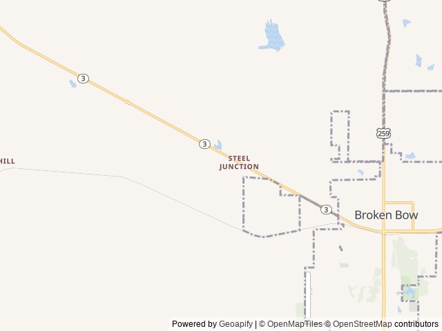 Map of Bigfoot Adventure Luxury RV Resort location at Broken Bow, OK, United States