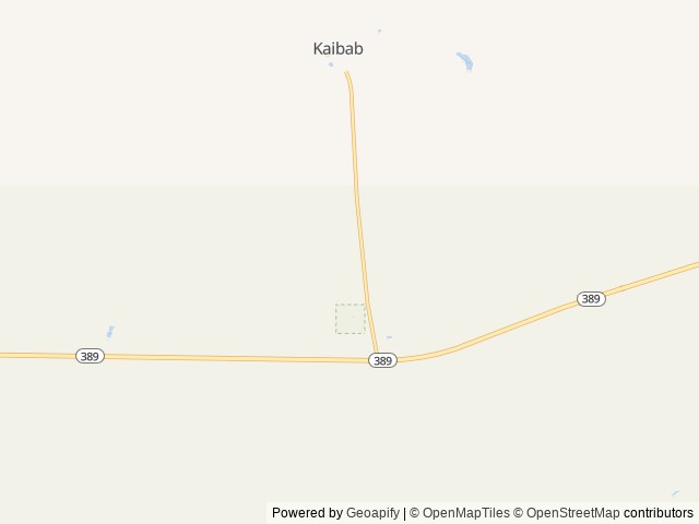 Map of Kaibab Paiute RV Park and Campground location at Fredonia, AZ, United States