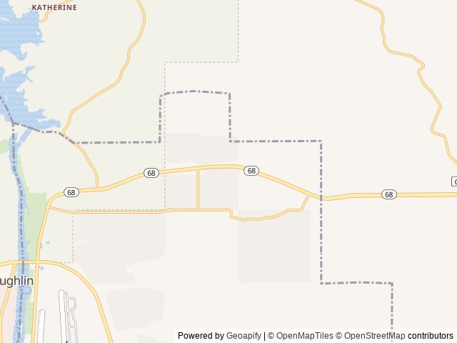 Map for JACK AND CHERYL'S THREE SLIDE PALACE near Bullhead City, NV