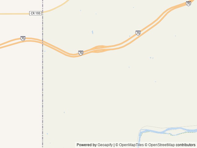 Map of Jouflas Campground location at Grand Junction, CO, United States