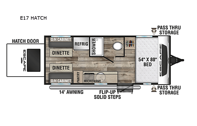 2022 KZ Escape E17 HATCH RV rental photo 2
