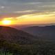 Sunset across from Mt. Pisgah Campground.