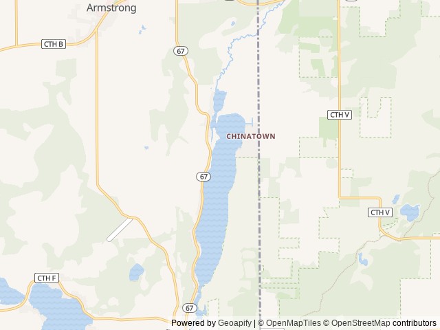 Map of Benson's Century Camping Resort location at Campbellsport, WI, United States