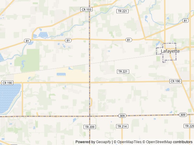 Map for Boho Bungalow near Lima, OH