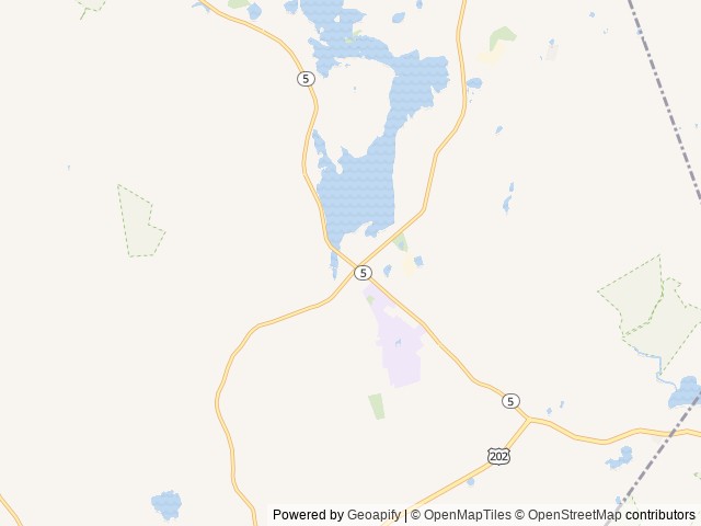 Map of Little Ossipee Lake Campground location at East Waterboro, ME, United States