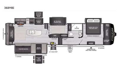 2022 Cougar 368MBI – King Bed + Bunk Room