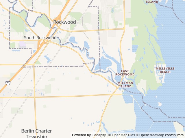 Map for The Cozy Camper near South Rockwood, MI