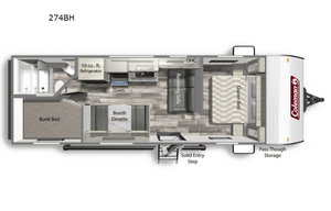 2022 COLEMAN 274BH- 5 BED BUNKHOUSE- 30FT LONG