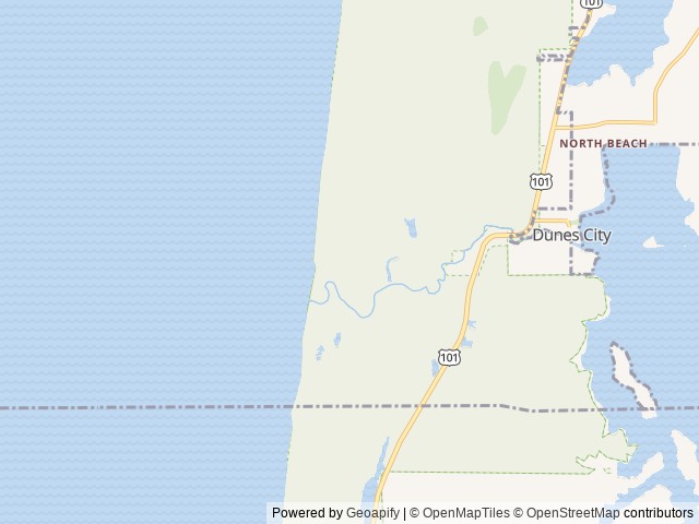 Map of Siltcoos Sand Camping location at Reedsport, OR, United States