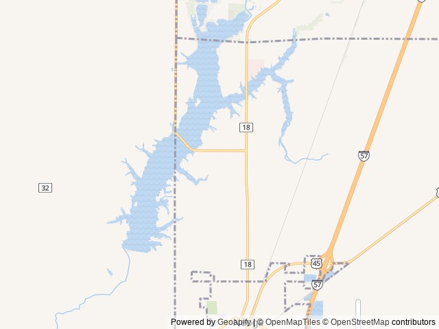Map of Lakeside Timbers RV Campground location at Neoga, IL, United States