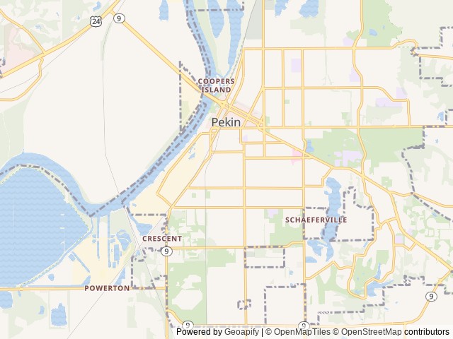 Map for 2021 Forest River RV Sunseeker 3250DSLE near Pekin, IL