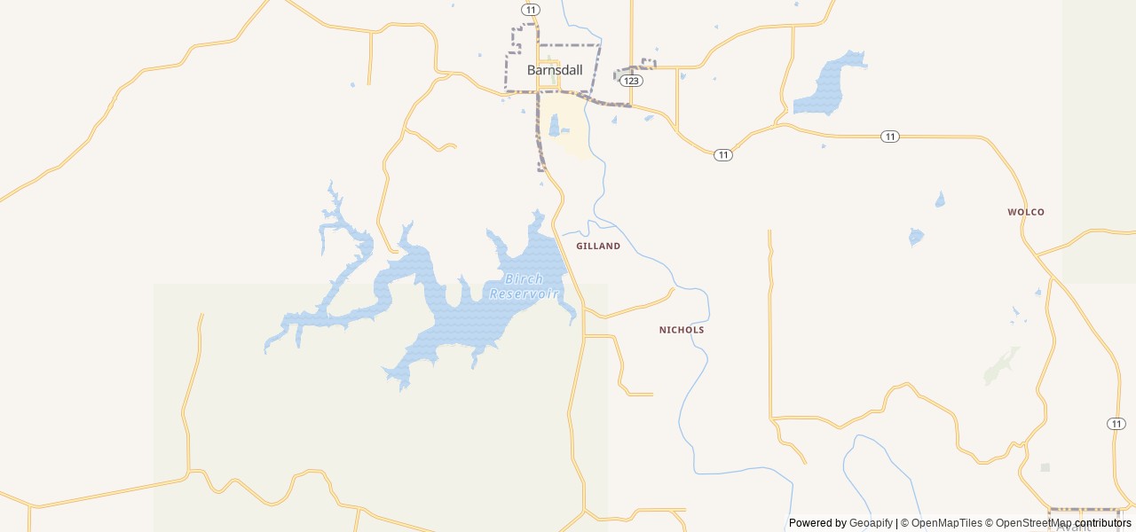 Map of Birch Cove location at Skiatook, OK, United States