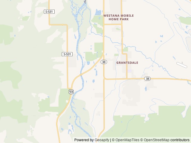 Map for 2021 Cougar 29 Bunk house near Hamilton, MT