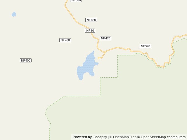 Map of Olive Lake Campground (OR) location at Ukiah, OR, United States