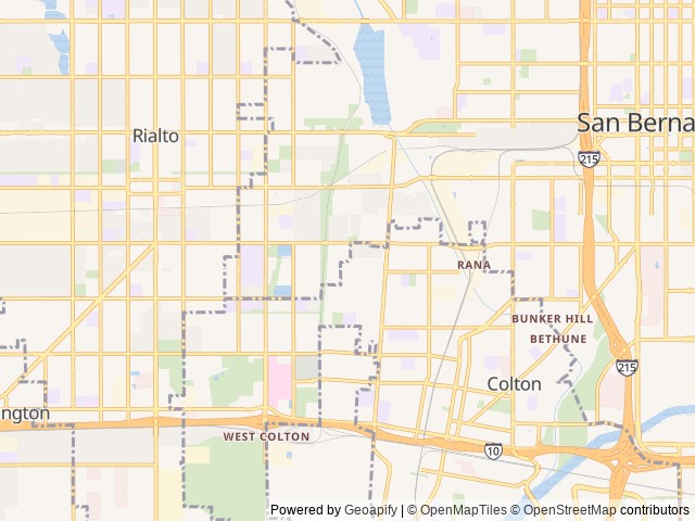 Map for Family-Friendly Jayco Bunkhouse Camper near Colton, CA
