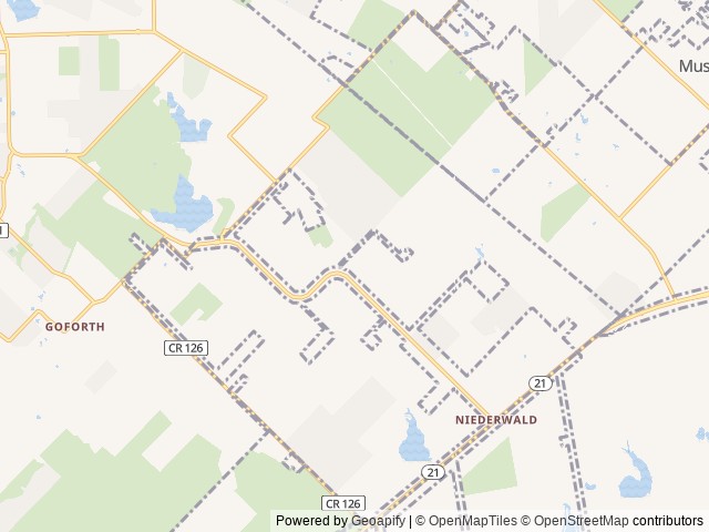 Map of The Buzz RV Community location at Kyle, TX, United States