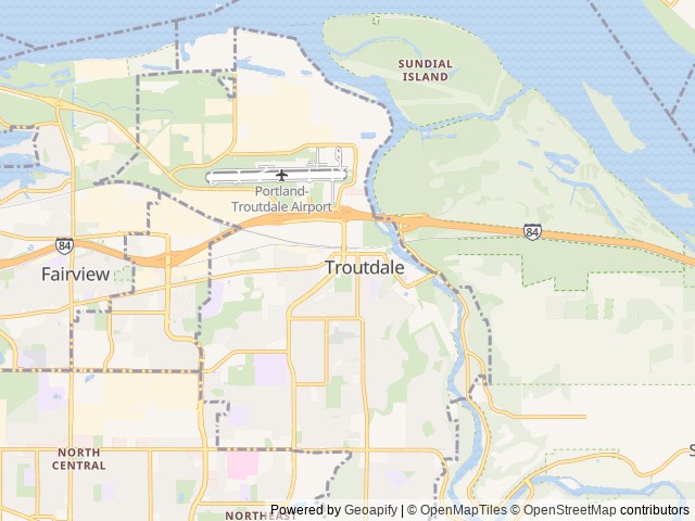 Map for 2018 Heartland Wilderness 2850BH near Troutdale, WA