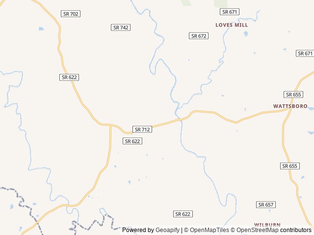 Map for Spears Family “Home Away from Home” Camper near Victoria, NC