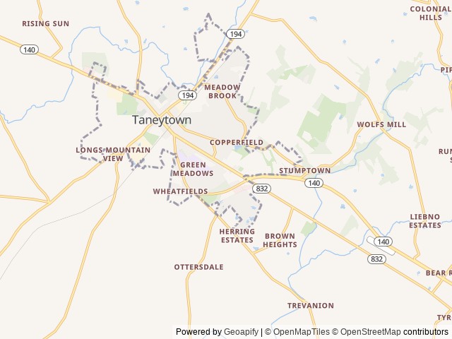 Map for COZY CLASS B CAMPER VAN! near Taneytown, VA