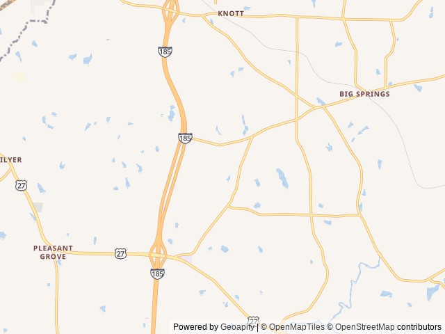 Map for 2013 Coachmen RV Chaparral Lite 280RLS near LaGrange, AL