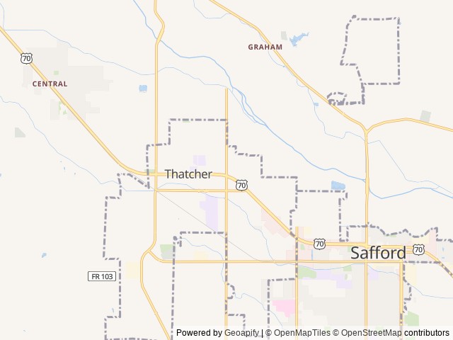 Map for 2016 Heartland Wilderness 2850BH near Thatcher, AZ